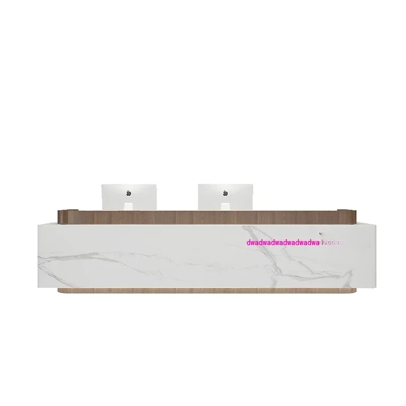 

Counter Reception Desks Standing Supermarket Cashier Table Hair Salon Coffee Business Light Luxury Comptoir Magasin Furniture