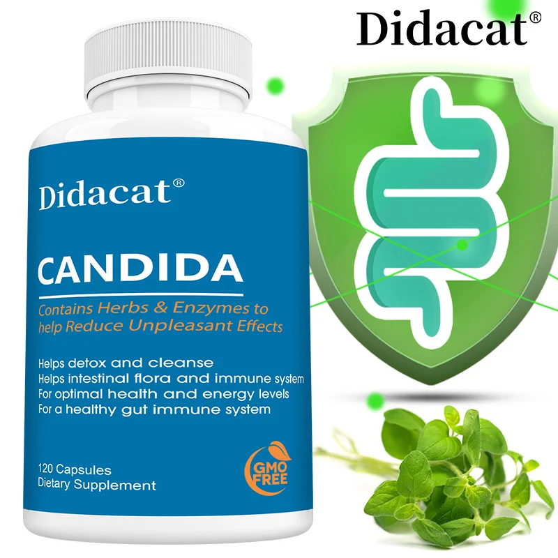 

Candida Cleanse - Liver Cleansing, Detoxifying, Supports Intestinal Health, Cleansing Colon, Boosting Energy, 120 Capsules