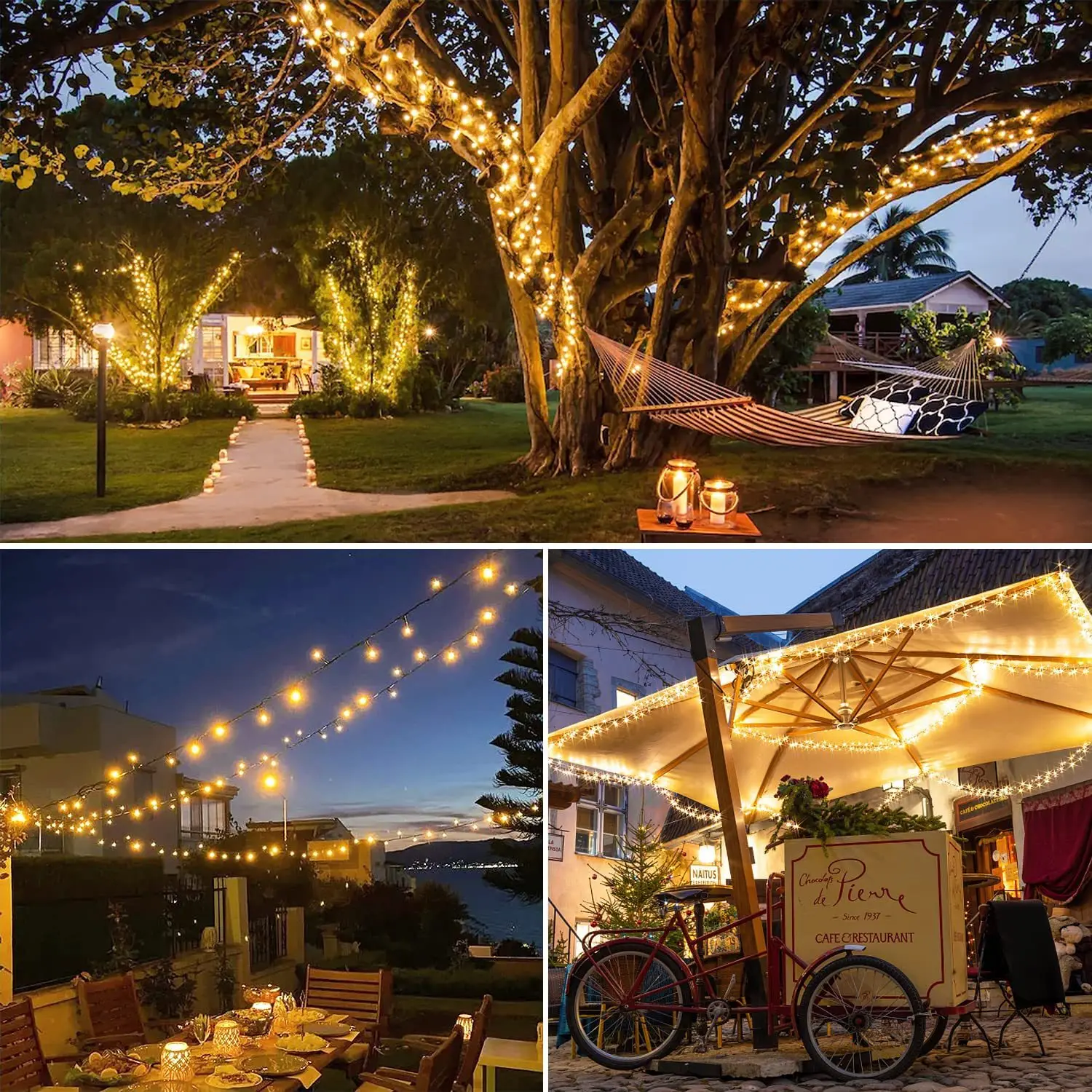 

Светодиодный string для праздничного украшения, наружные палатки, дворы, улицы, декоративные светильники с низким напряжением солнечного света