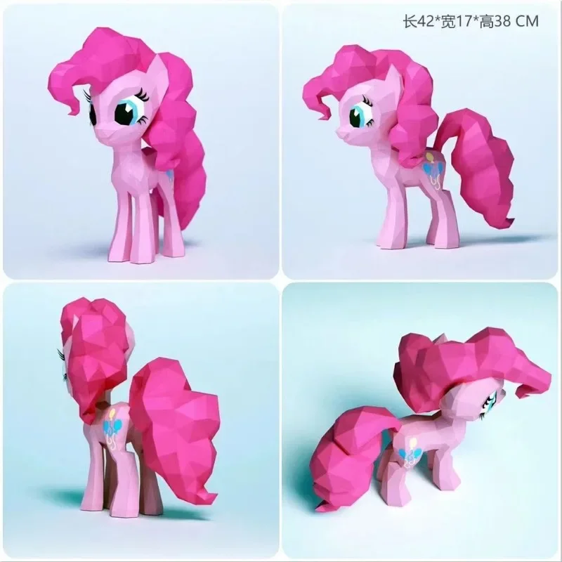 

My Little Pony Cute Pony Pinkie Pie DIY Paper Model Origami Creative Three-dimensional Decoration Gift Kawaii Girl Doll Gift