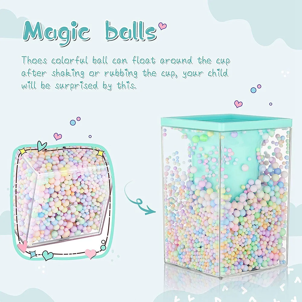 Многофункциональный настольный органайзер для ручек, 2 шт., канцелярские принадлежности, держатель для кистей для макияжа с цветным пузырьковым шариком