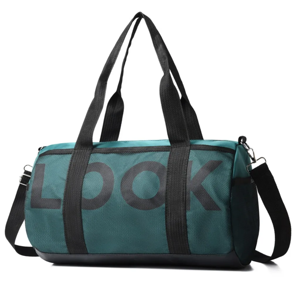 

Fashion Nylon Crossbody Travel Bag Large Capacity Waterproof Sports Handbag Sturdy LOOK Pattern Gym Shoulder Bag Men Women