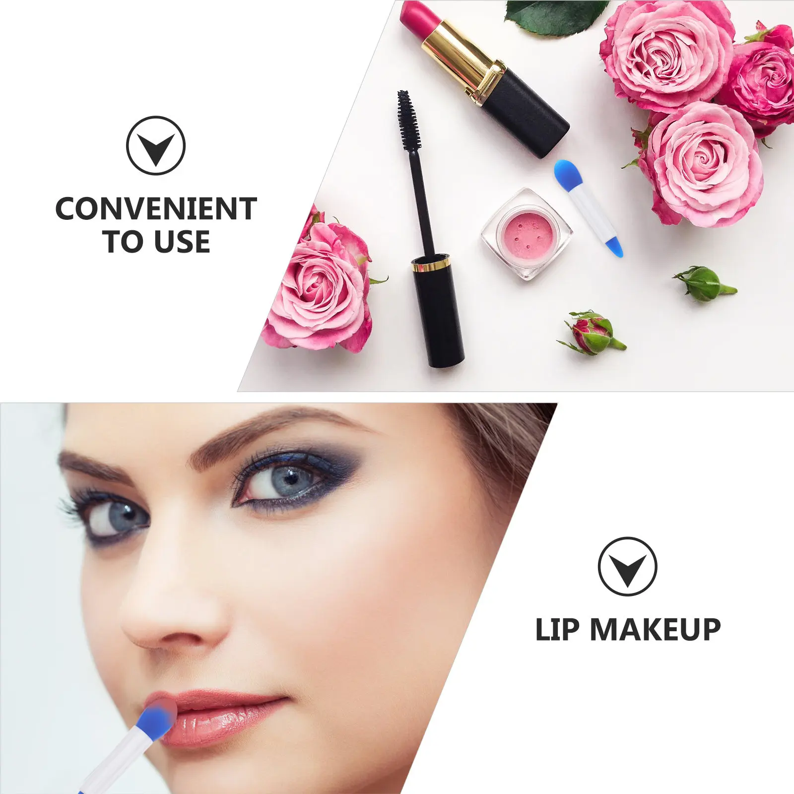 Silicone Lip Brush Kit Professional Liquid Lip Makeup Applicators Hygienic Easy Clean Smudge Free Blending - view 3