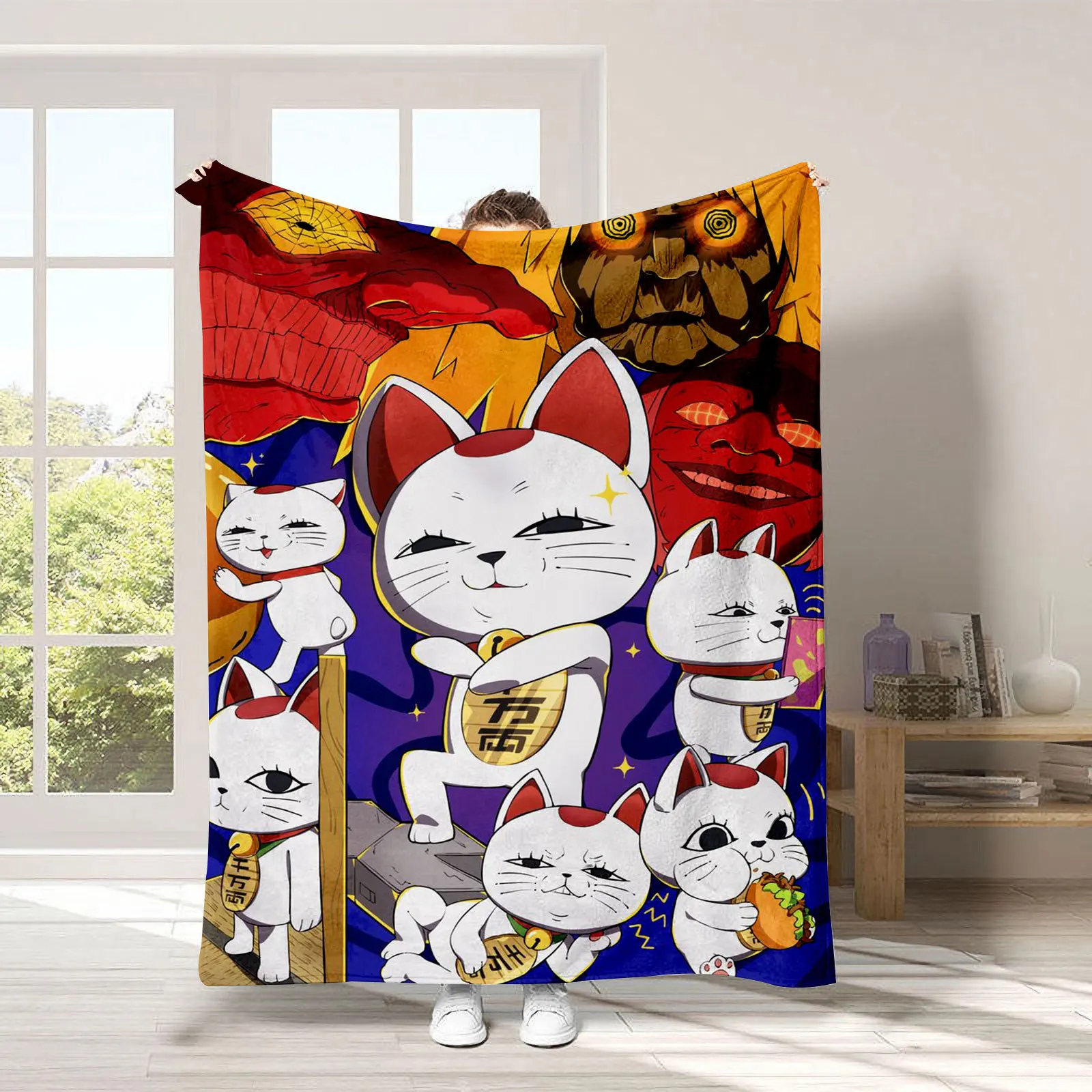 Anime DAN-DA-DAN Throw Blanket 3D Soft Rug Gift For Fans Enough Sofa Camping King Size For Home Decor Winter Warm Fluffy Blanket