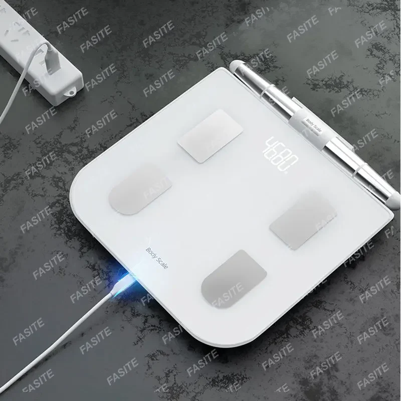 

Electronic Digital Wight Scale Glass White Body Fat Display Human Weight Machine Gym Balanza Digital Furniture Hot Selling