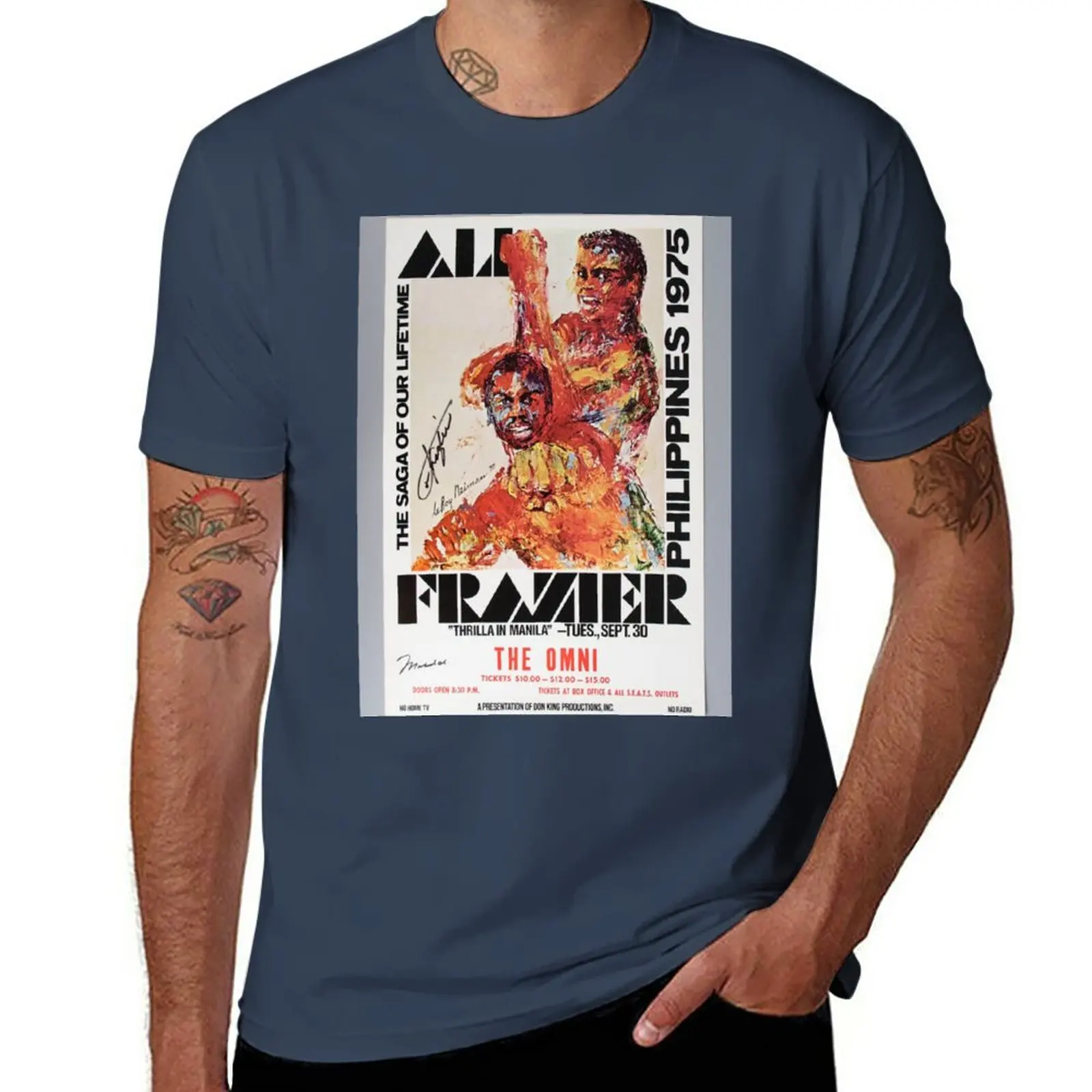 

New Ali v Frazier 'Thrilla in Manilla' T-Shirt boys white t shirts animal print shirt for boys mens champion t shirts