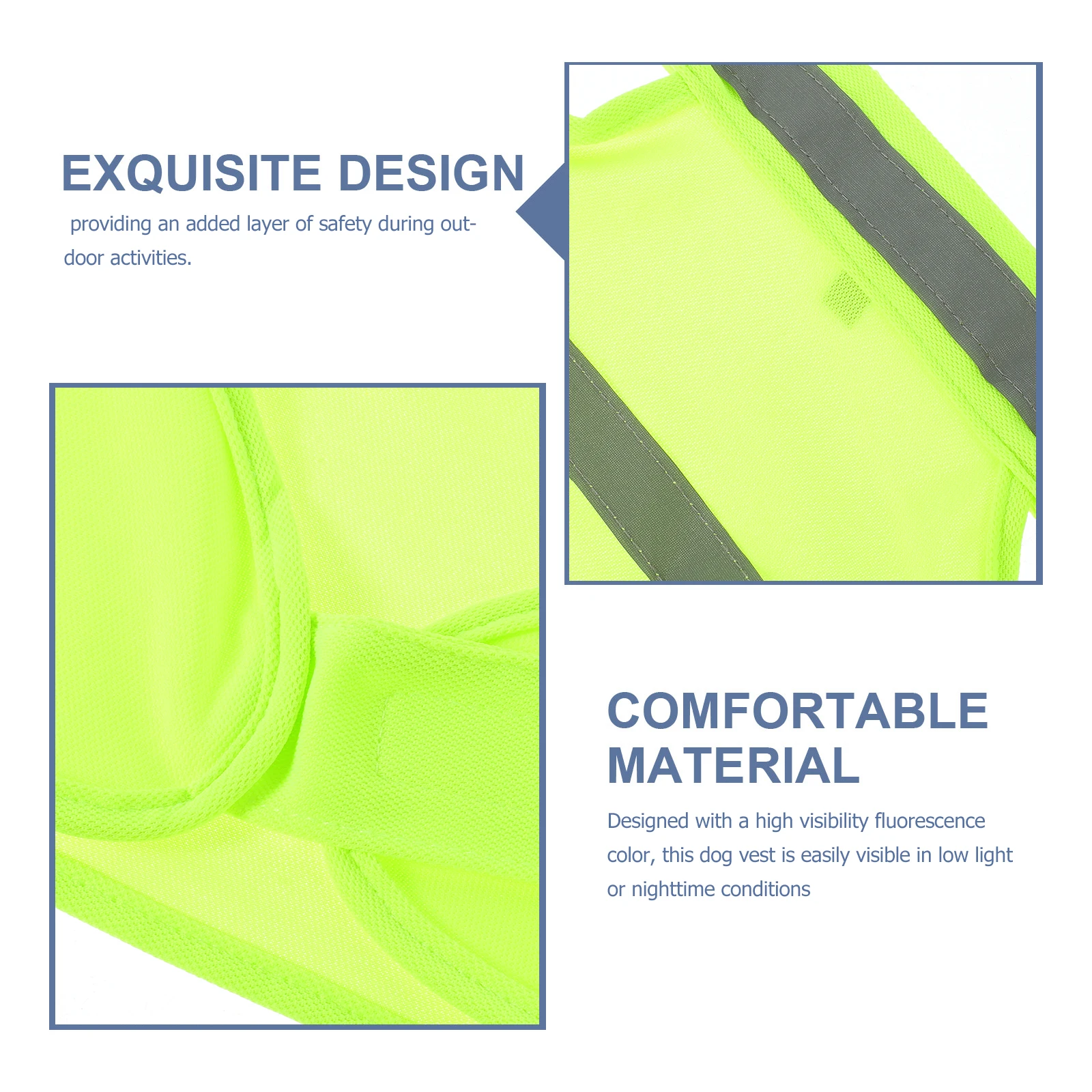 

High Visibility Dog ​​vest Reflective Vests for Dogs Working Hunting Gear Safety