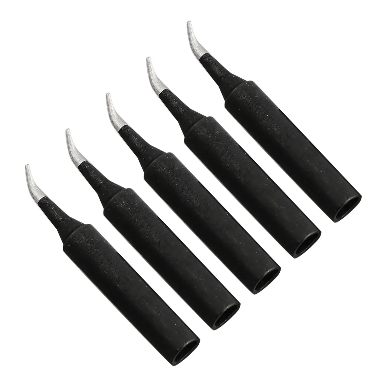 Industrial Soldering Iron Tip Soldering Iron Tip Parts High Quality Replacement Solder Tool 5pcs Black Exquisite
