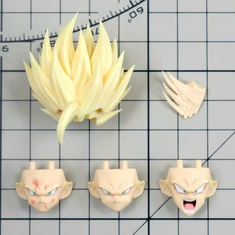 New Nono Hm Dragon Ball Z Shf Gohan Hair Figure Accessories Model Son Goku Headsculpts Kit Collectible Anime Toys Gifts view 2