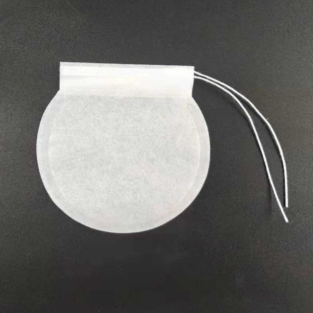 

100pcs Wood Pulp Filter Paper 7.5Cm Round Disposable Filter For Loose Leaf Coffee Herbs Powder Home Cafe Office Empty Bags Bag