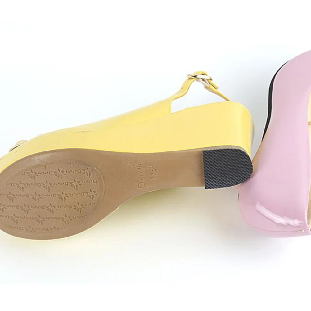 

4 Pairs Non-slip Stickers Shoe Pads Noise Reduction Heels Bottom High Grip Wear-resistant Decals Foot Care Tools