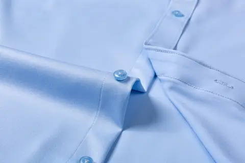 Herrskjorta med ultrastretch - Högkvalitativ silkeslen affärsskjorta med lång ärm för både fest och fritidskläder 8 best sales herrskjorta med genomskinlig passform - №5