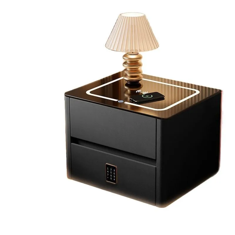

Smart bedside table floor wireless charging multi-function