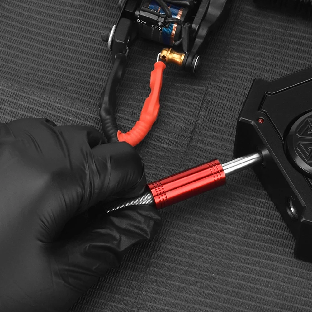 

1 шт., силиконовый стальной крючок, высокая гибкость, шнур для тату-машины, прочный зажим для инструментов со стабильной проводимостью напряжения