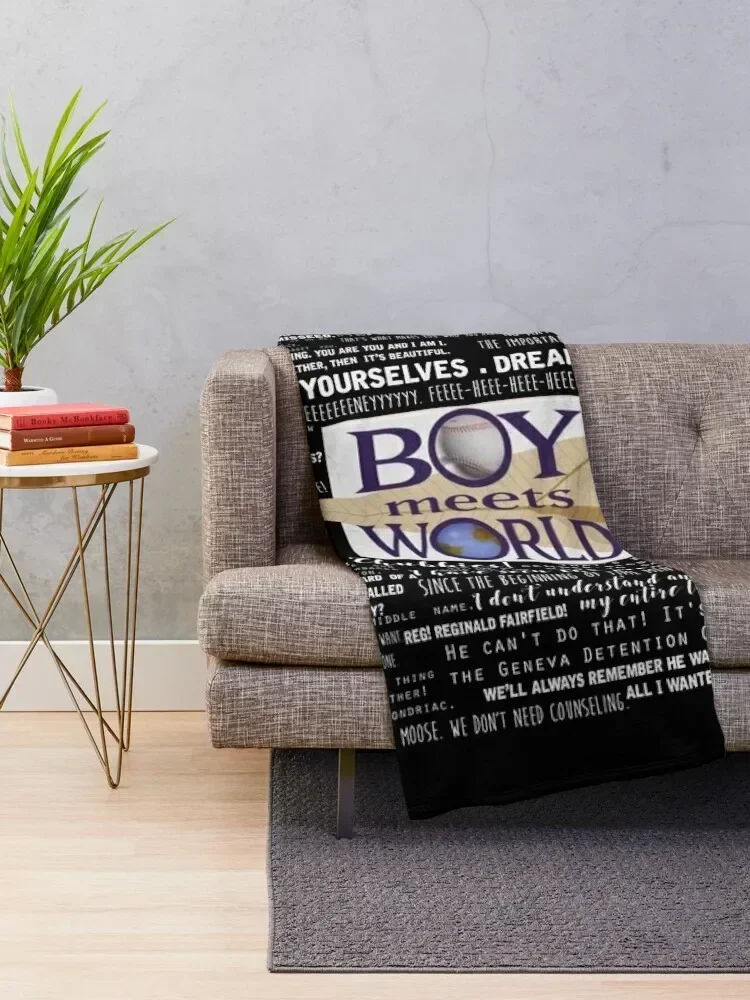 Boy Meets World Memorable Quotes Throw Blanket Hairy Kid'S Blankets