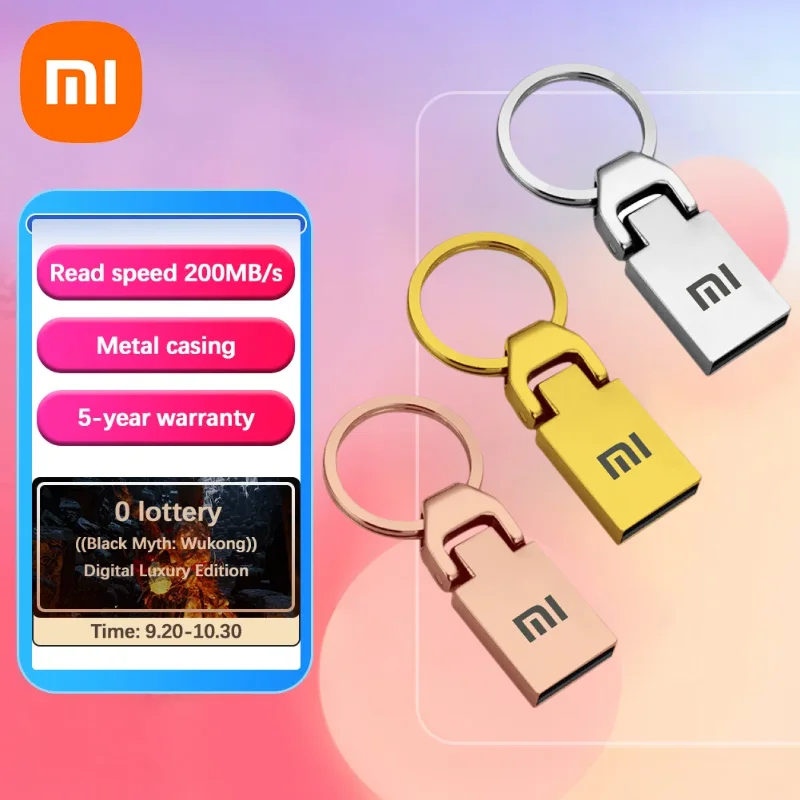 Xiaomi USB 3.1 Type-C 2TB USB Flash Drive Pen Drive 1TB 512GB 256GB USB Memory Stick USB Flash Disk Type-C Pendrive For Phone PC