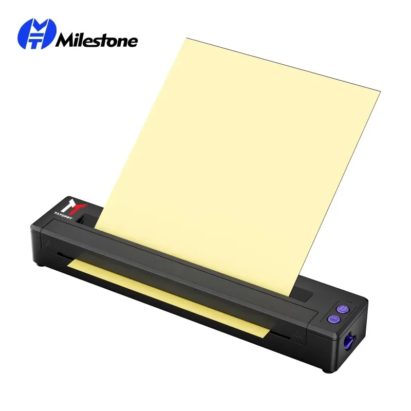 MHT-P19 China Manufacturer No Ink Portable Mobile Wireless A4 Thermal Printer Mini Tattoo Bluetooth Stencil Printer Machine