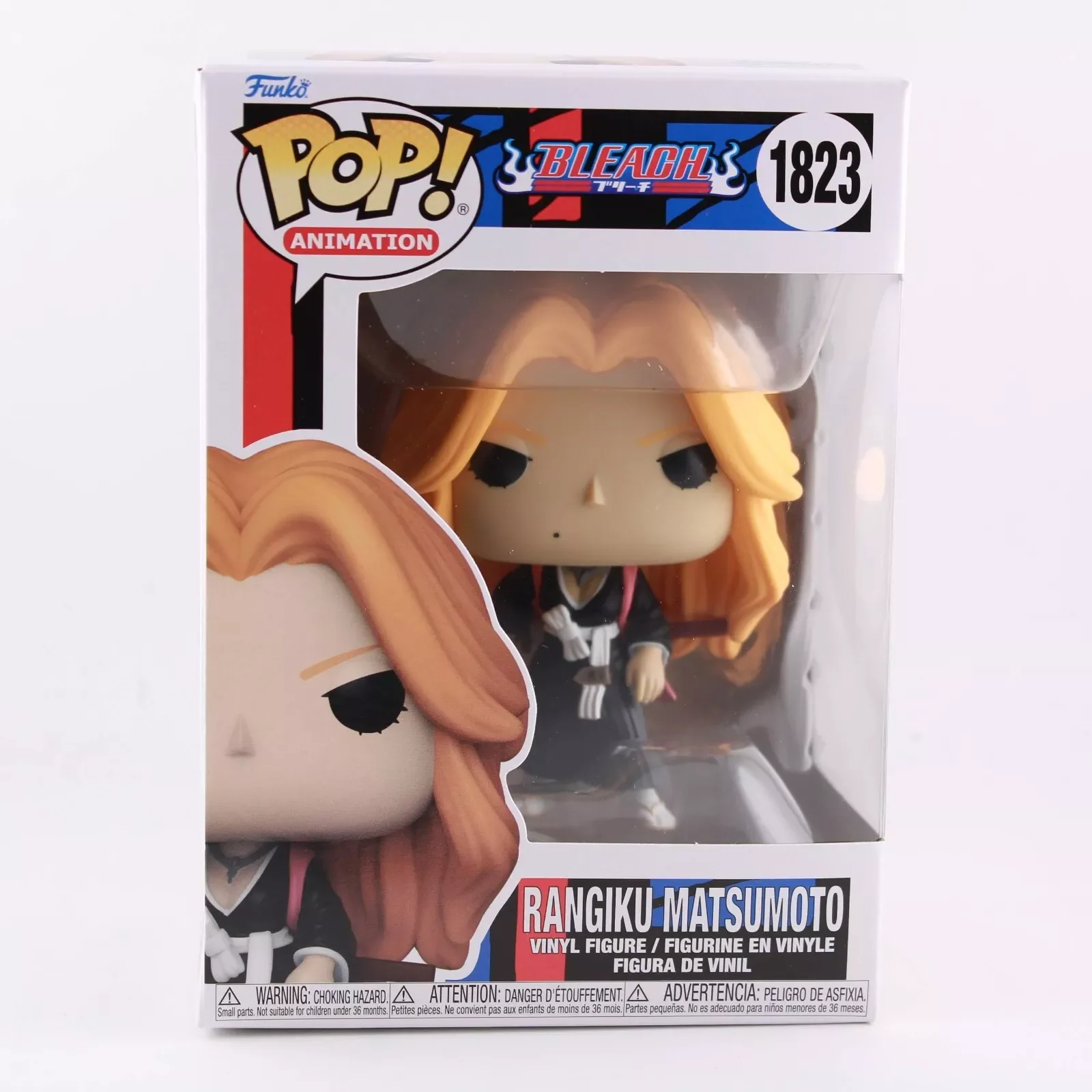BLEACH Matsumoto Rangiku Figura de anime Funko Pop # 1823 Figuras Figura de vinilo de 4 pulgadas Modelo coleccionable de edición limitada Juguete para regalo