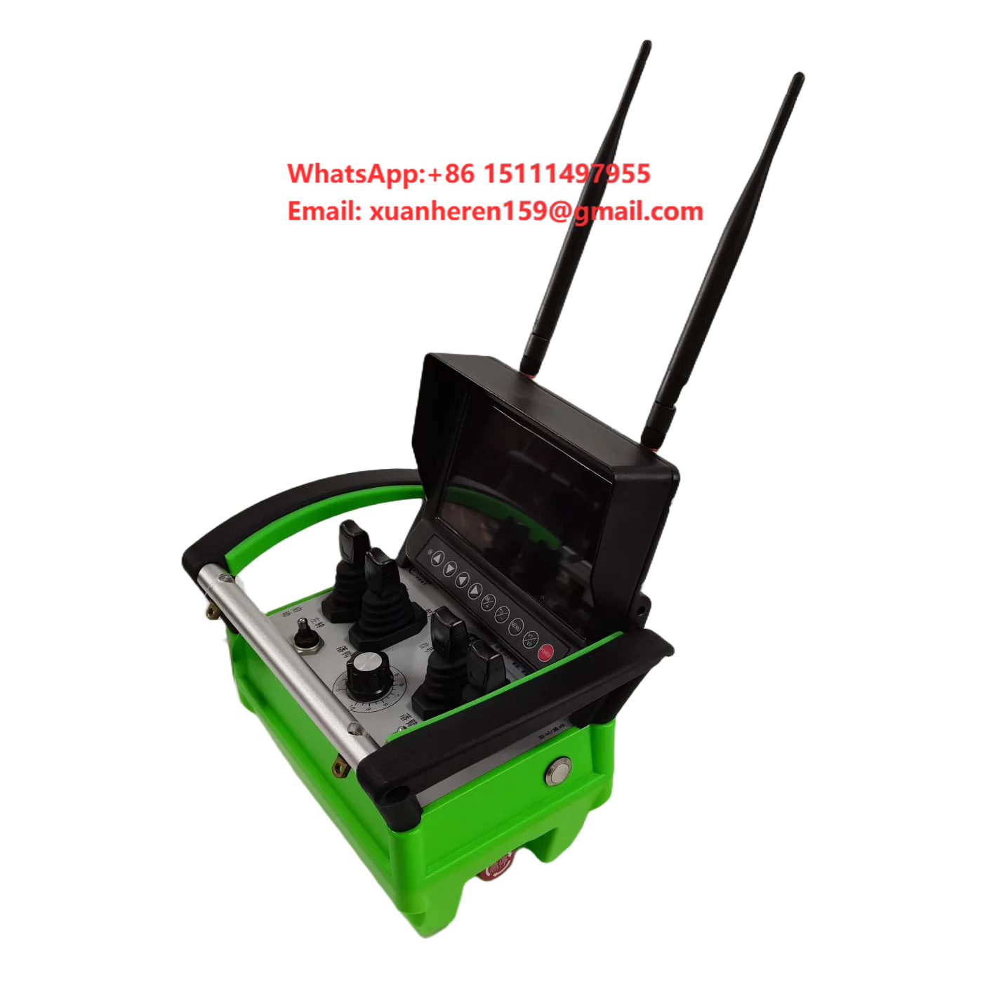 Wireless Remote Control for Vehicles Crane Camera Display Screen Learning Code Waterproof 500m Range Plastic Metal Construction