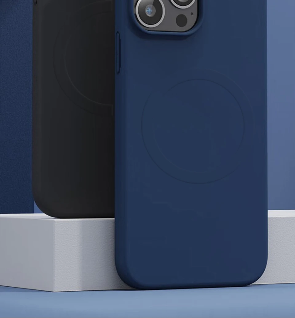 Luxuriöse 2-in-1-Handyhülle aus Silikon mit magnetischer Brieftasche für iPhone 17, 15, 14, 13, 12, 11, 16 Pro Max, magnetische kabellose Ladeabdeckung – Detail 2