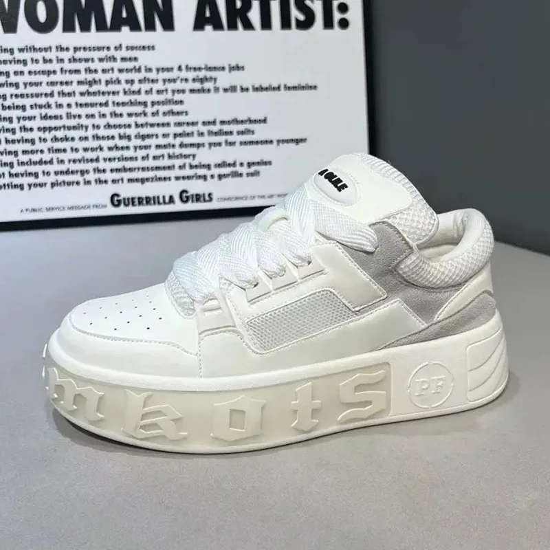 Trendy Youth Men's Skateboard Shoes Fashion Lace-up Vulcanized Shoes High Quality Street Hip Hop Casual Sneakers Tenis Masculino - Image 3