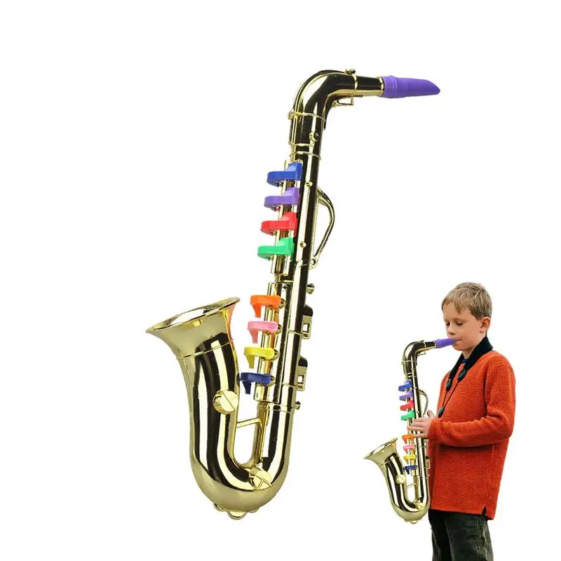 Toy Saxophone Prop Props Simulation Instruments Multifunctional Early Educational Toys Simulation Musical Instrument For Toddler