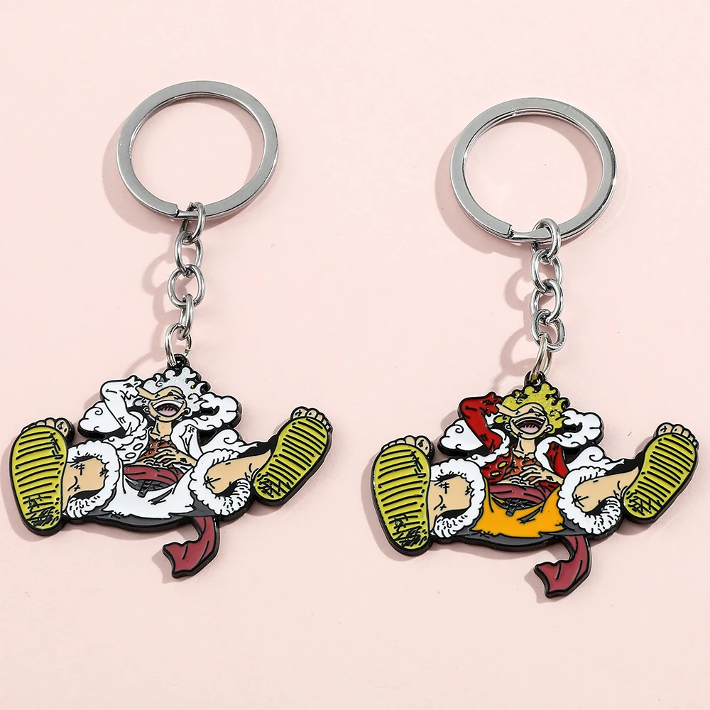 Anime Character Cartoon Metal Keychain Creative Car Pendant Fashion Accessory Decoration Hanging Ornament Gift