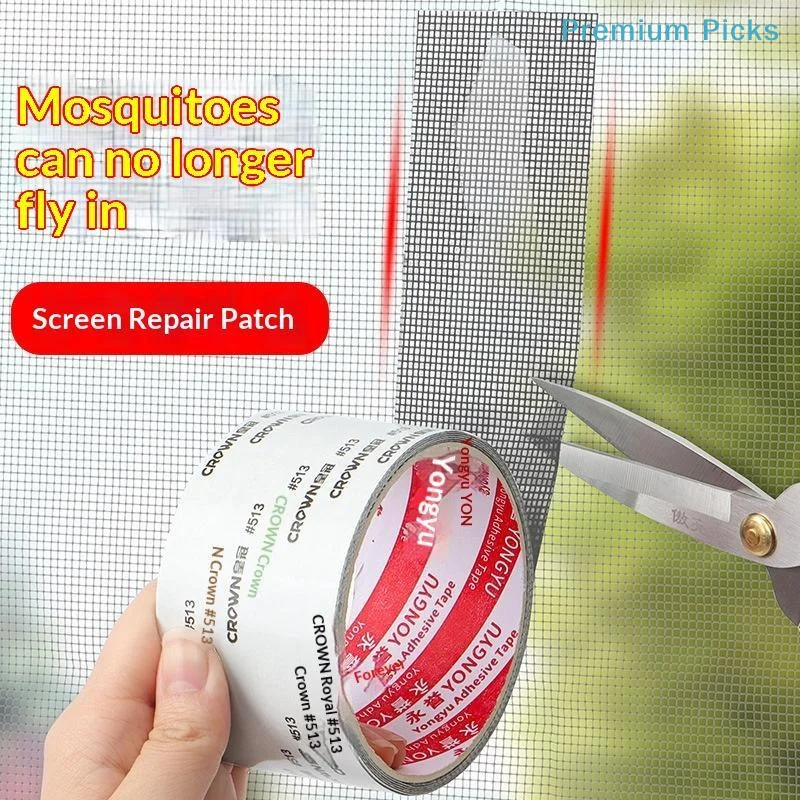portable2M Window Screen Repair Tape Strong Self-Adhesive Weatherproof for Home RV Window Door Screen Mesh Repair