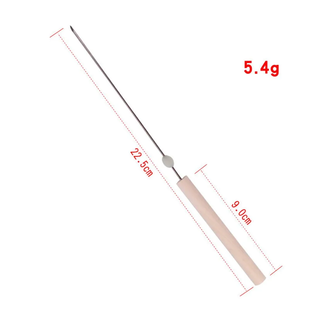 1 قطعة 22.5 سنتيمتر دودة الطعوم إبرة الحفر لا تجتاح هوك إبرة سريعة دودة الأرض ربط إبرة دبابيس جوفاء الغاز إبرة أداة الصيد