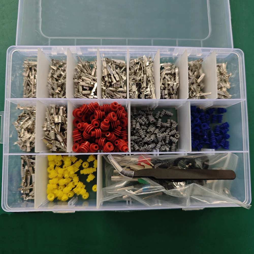 

720Pcs Car Electrical Wire Terminal Pins Connector kit 1/1.5/1.8/2.2/2.8/3.5mm Removal Male Female Crimp Pins Non-Insulated Plug