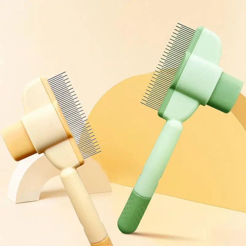Dog Comb Stainless Steel Brush Pet Hair Remover Massage Cat Brush Pet Grooming Stainless Steel Combs for Cats Hair Knot Opening