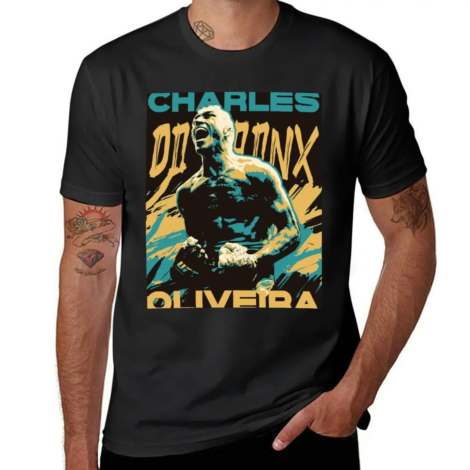 

Charles Oliveira T-Shirt for a boy blanks mens t shirts