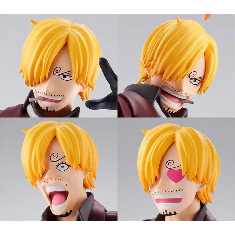 Bandai-figura de acción de One Piece para niños, modelo de juguete de S.H.Figuarts SHF, Sanji, Raid, Onigashima, Eustass, 100% Original