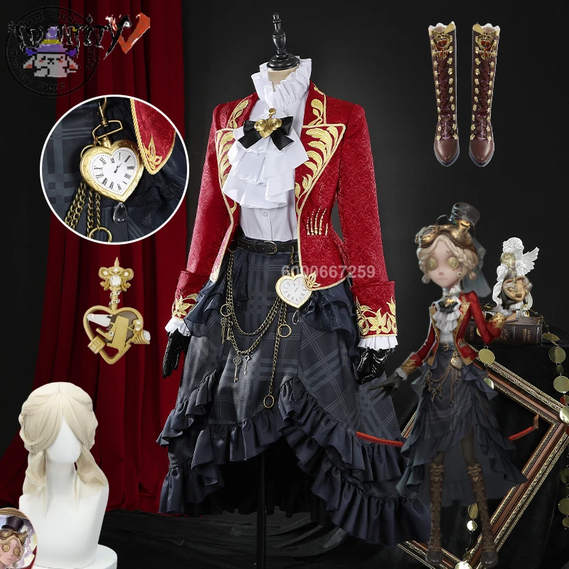 

Game IdentityⅤ Tracy Leznick Machinist Cosplay Costume Lockheart Uniform Suit Halloween Carnival Party Play Role Anime Clothes