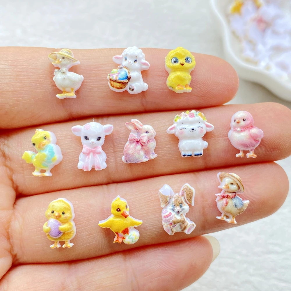 50pcs Resin Cute Mini Cartoon  - đánh giá và giá Nail Art Motif