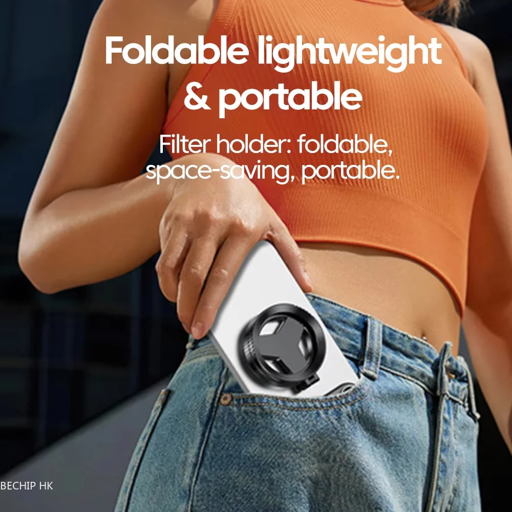 52mm Magnetic CPL Polarizer Filter Multi Coated HD Glass Anti‑Glare Reduce Reflection Camera Lens for IPhone Samsung Xiaomi