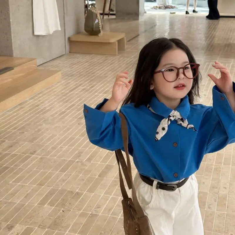 Children's Clothing New Style Girls Shirt And Pants Set Cotton For Toddlers Casual Wear Korean Fashion Autumn Collection Cute