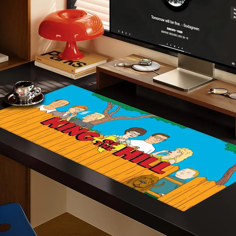 King of the Hill Mouse Pad MouseMat XXL Computer Accessories Large Keyboard Laptop Table Pad The New Product Gamer Gaming