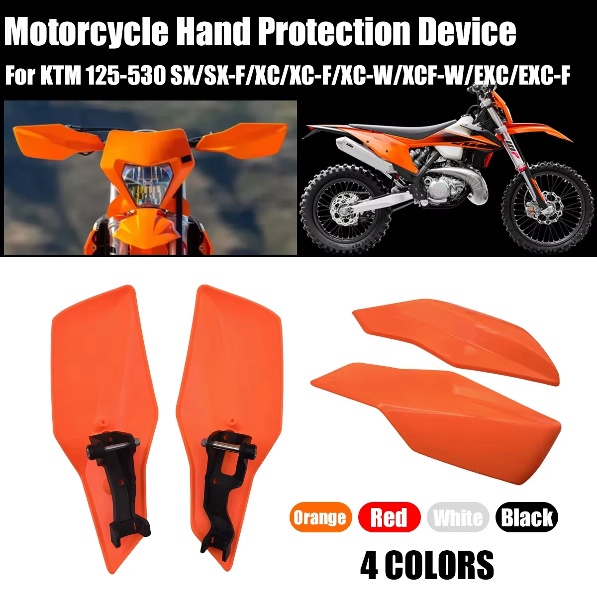 Paramani moto Enduro Motocross Paramani Protezione per le mani per KTM 125-530 SX/SX-F/XC/XC-F/XC-W/XCF-W/EXC/EXC-F 1994-2024