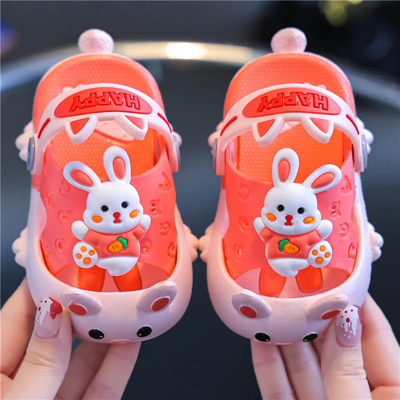 Sandals Cartoon Cute Soft Soles New 1-3 Years Old 2 Boys Bath Toddler Small Children Sandals