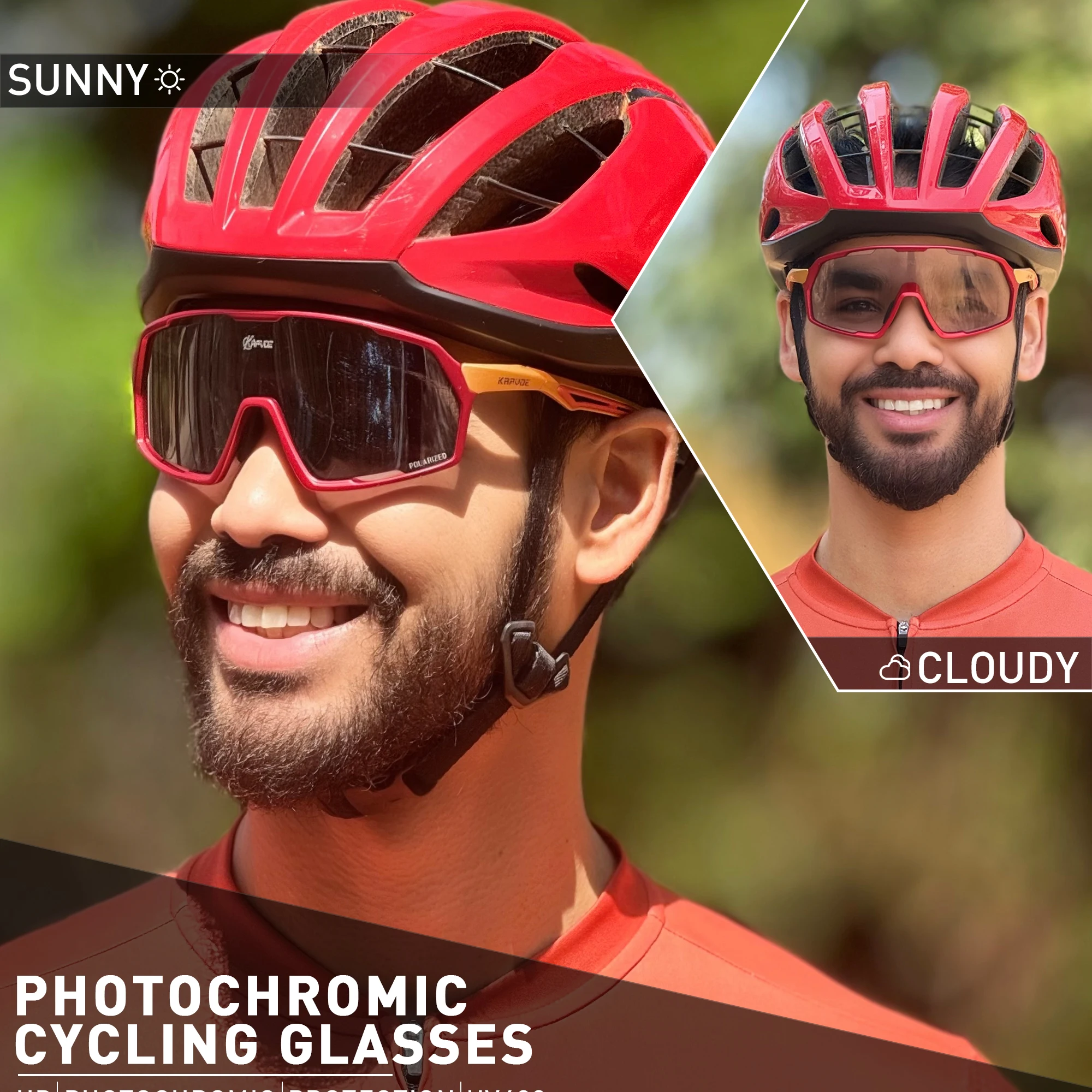 Kapvoe Photochromic Sunglasses Man MTB Climbing Glasses Outdoor Sports Bike Cycling Glasses Women Driving Bicycle Goggles UV400 - Image 4