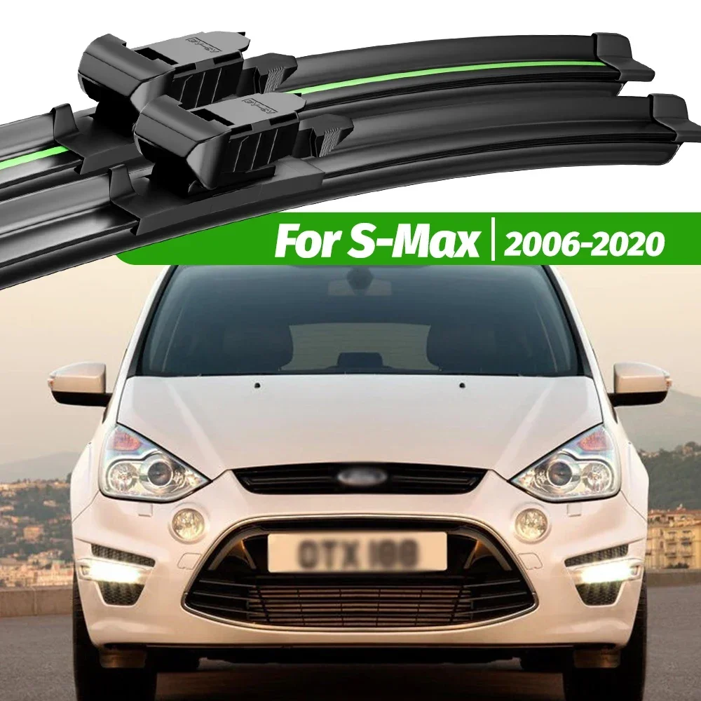 

For Ford S-Max SMax S Max MK1 MK2 2006-2020 2pcs Front Windshield Wiper Blades 2007 2010 2017 2018 Windscreen Window Accessories