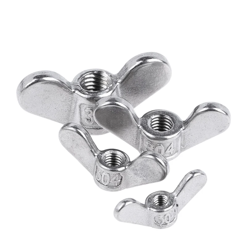 304 Stainless Steel Special-Shaped Hand Screw Nut Big ear Butterfly Nuts Ram Screw Nut Claw Nut M4 M5 M6 -M20