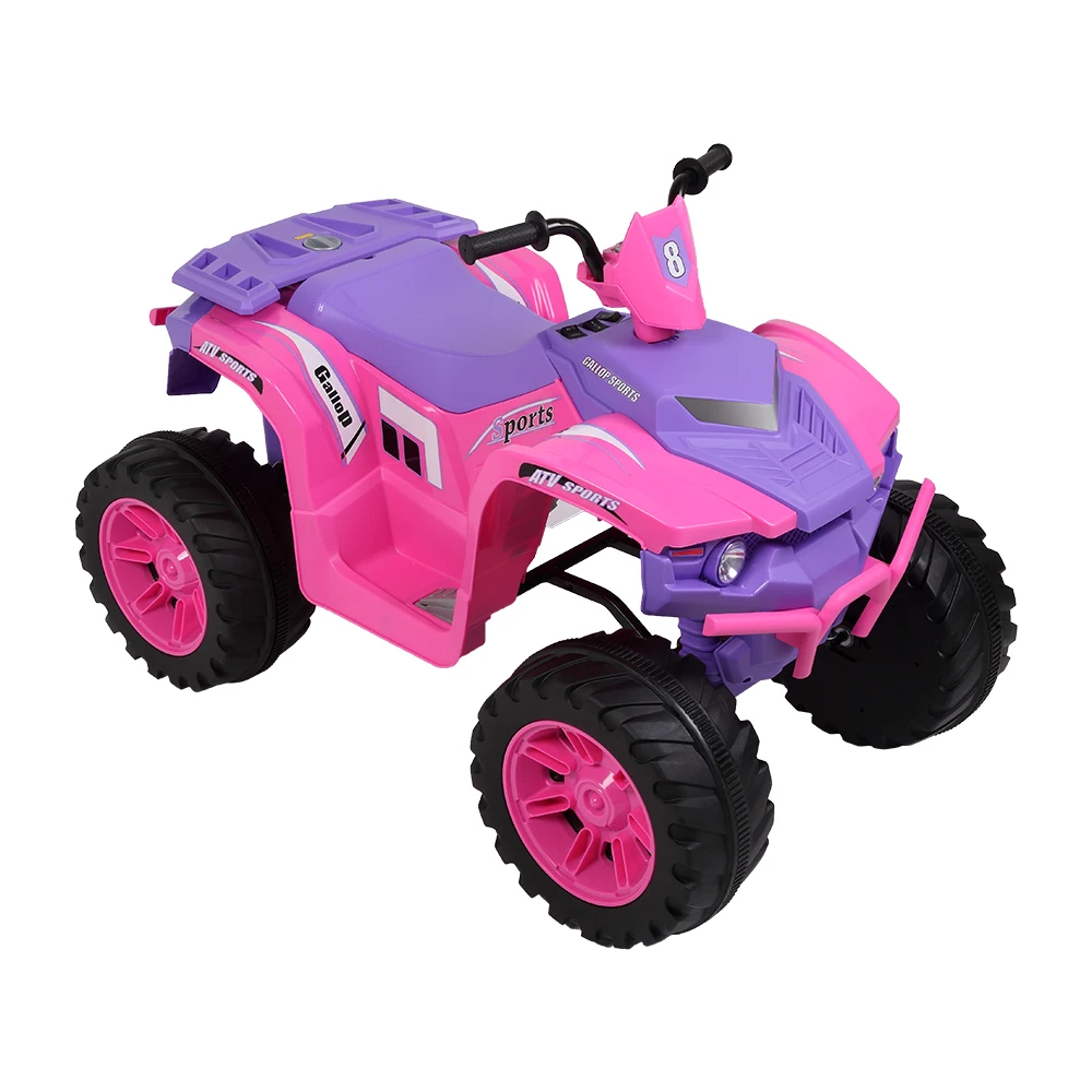 LZ-9955 All Terrain Voertuig Dual Drive Accu 12v7ah * 1 Zonder Afstandsbediening Met Slow Start Roze En Paars