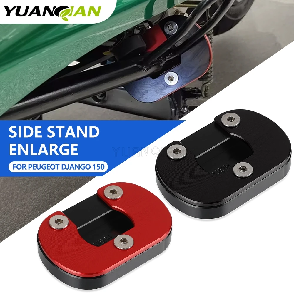 

2023 2024 For Peugeot DJango 150 2021 2022 DJango150 Motorcycle Side Stand Enlarger Sled Sidestand Kickstand Foot Pads Support