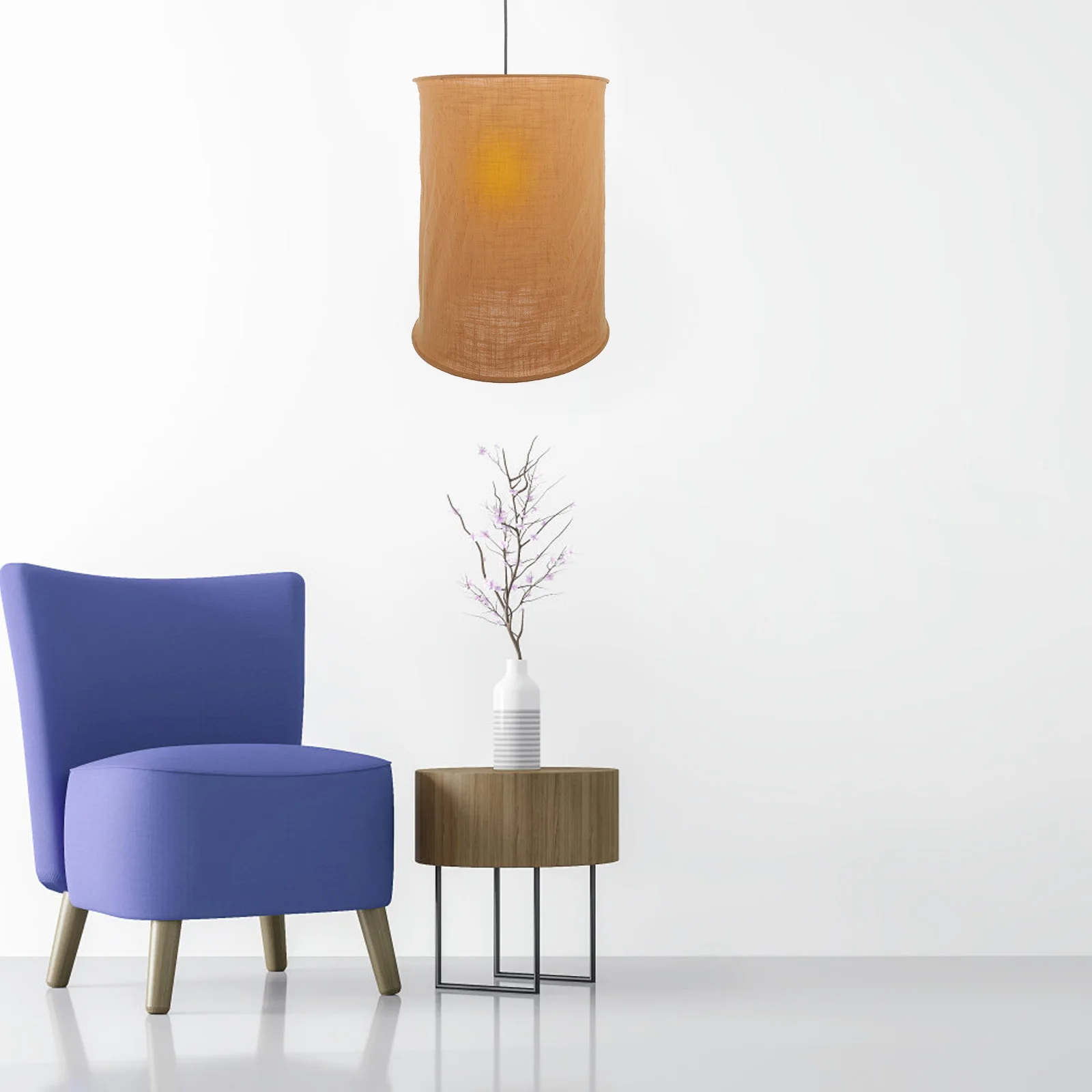 

Foldable Fabric Lampshade 34cm White E27 Pendant Light Shade Hanging Ceiling Cover Cloth Lampshade Lighting Accessories