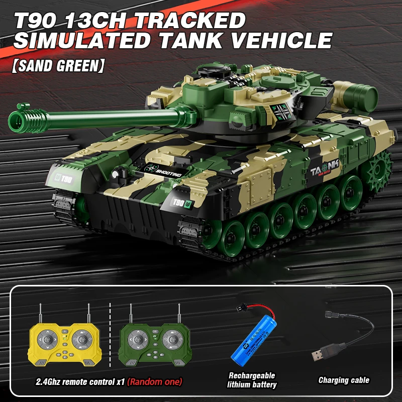 

Remote Control Tank Simulation Crawler Car Vehicle Remote Control Vehicle War Armored Vehicle Model Children Toy Gifts for Boys
