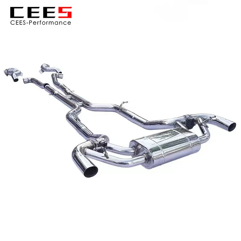 

CEES Catback Valve Exhaust Decat Downpipe for Mercedes-Benz GT AMG C190 4.0T 2016-2022 StainlessSteel Valvetronic Muffler System