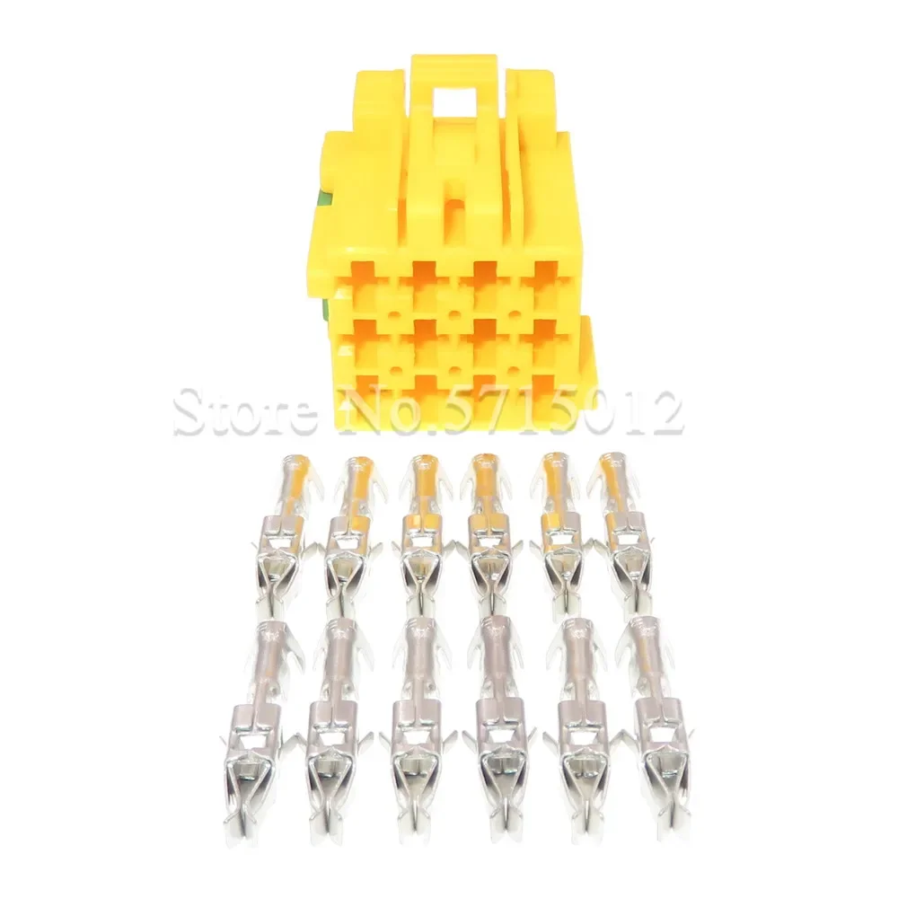 12 Hole 3.5 Series Yellow Automotive Electric Cable Unsealed Socket 1-967622-6 1-967627-6 Car Plug With Terminal