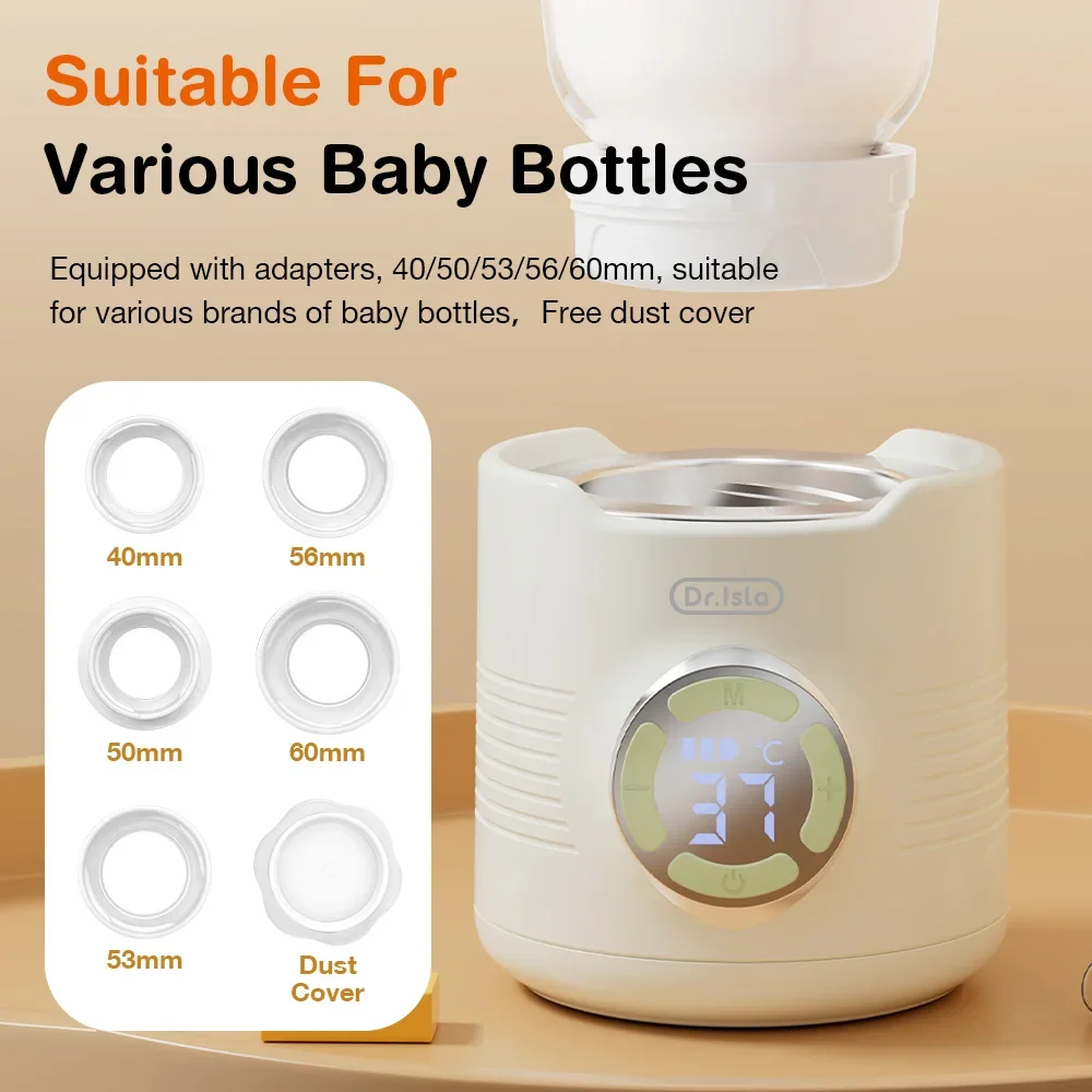 Portable Multi-Function Baby Bottle Warmer Heater - Fast Milk Warmer for Breast Milk Or Formula with Dry Burning Prevention